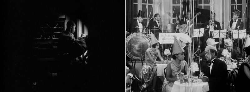 Screenshots L to R: The Flying Ace (1926) and The Scar Of Shame (1927)